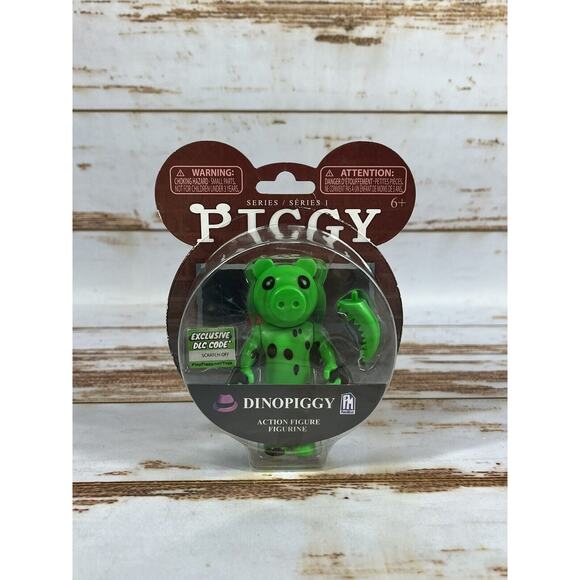 Roblox PIGGY 3.5" Action Figure DINOPIGGY Exclusive DLC Code, SERIES 1 - Picture 1 of 2